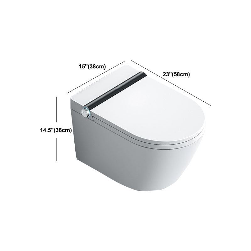 Wall Mount Flush Toilet One-Piece Toilet Contemporary Toilet Bowl