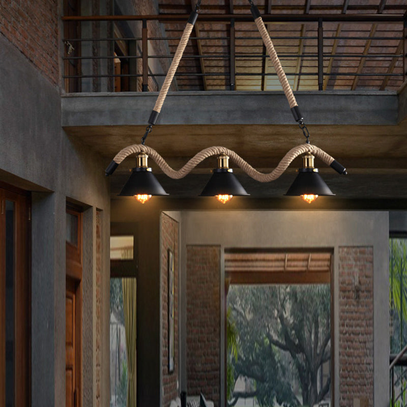 Industrial Island Lighting Cone Ceiling Light for Restaurant
