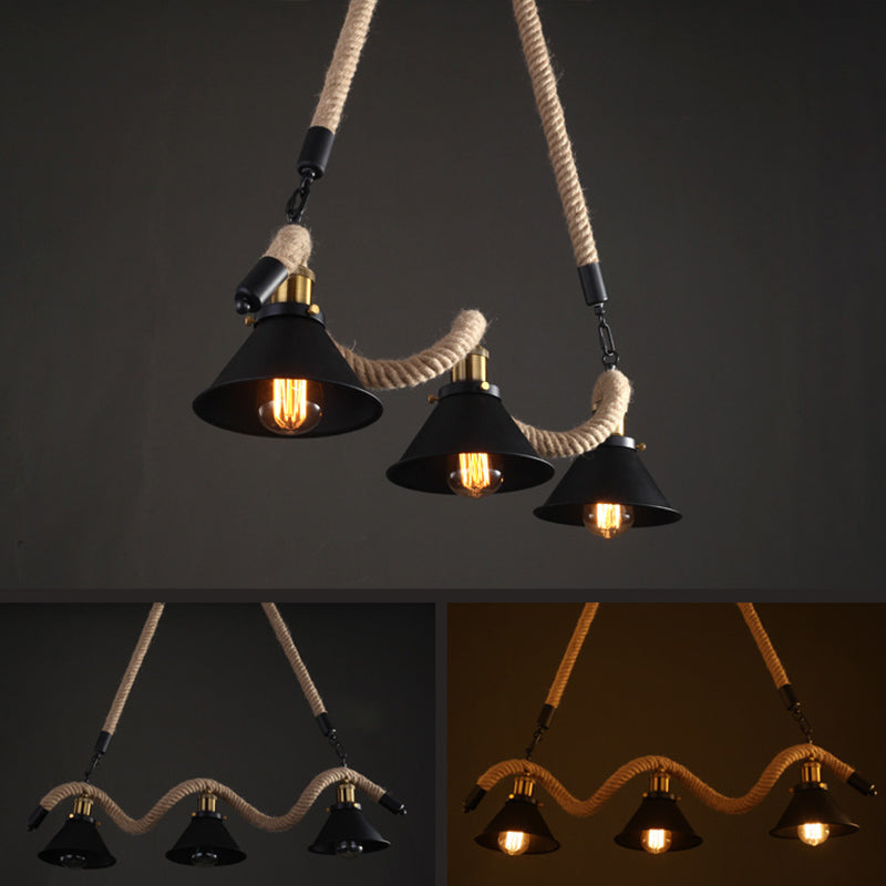 Industrial Island Lighting Cone Ceiling Light for Restaurant