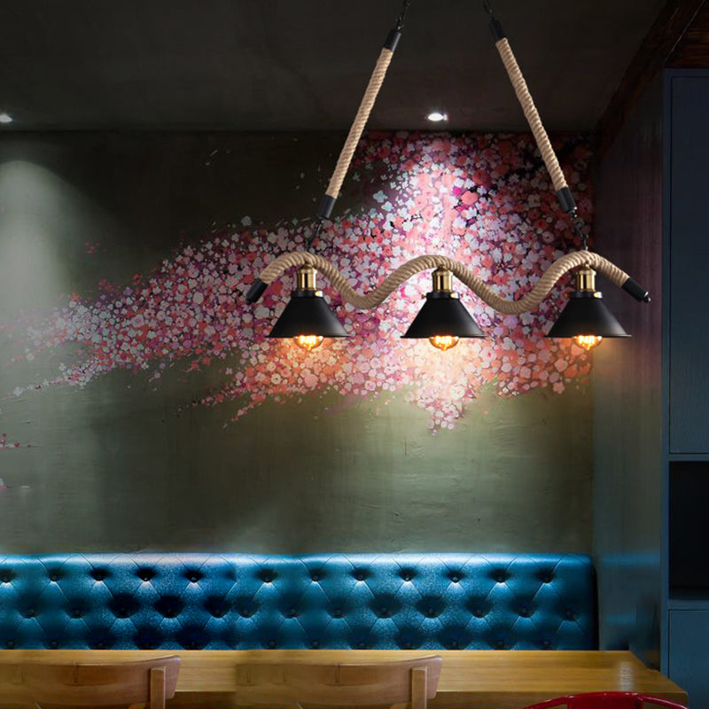 Industrial Island Lighting Cone Ceiling Light for Restaurant