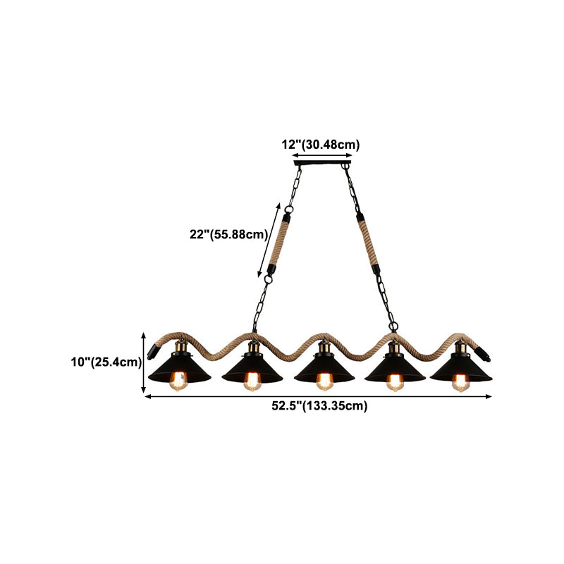 Industrial Island Lighting Cone Ceiling Light for Restaurant