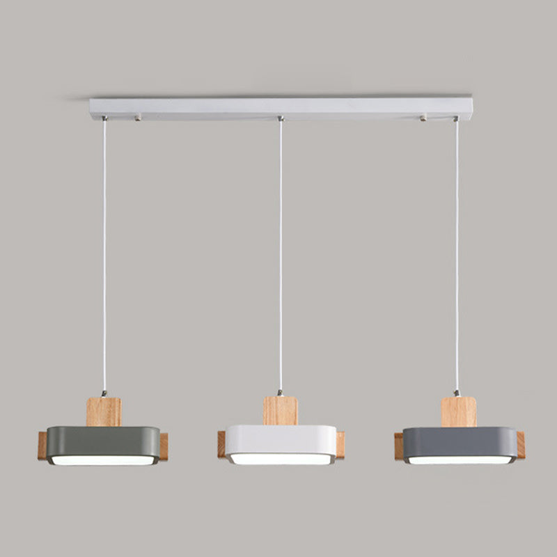 Nordic Brick Hanging Lamps Acrylic Hanging Pendant Lights for Bedroom