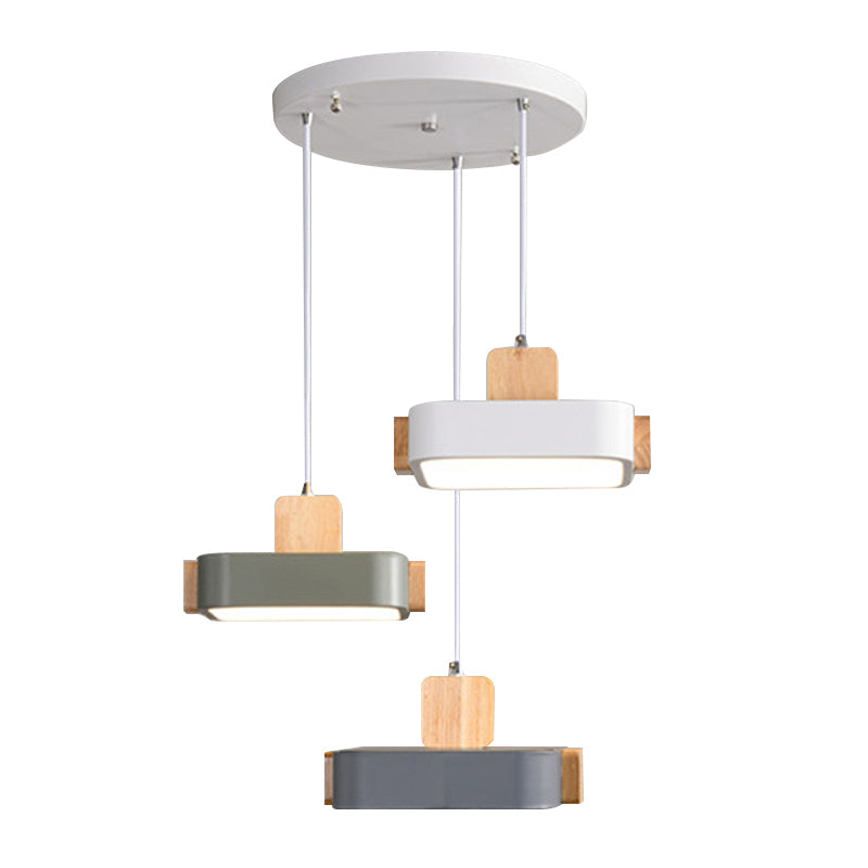 Nordic Brick Hanging Lamps Acrylic Hanging Pendant Lights for Bedroom
