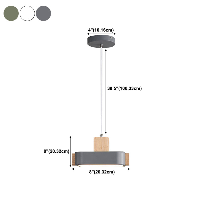 Nordic Brick Hanging Lamps Acrylic Hanging Pendant Lights for Bedroom