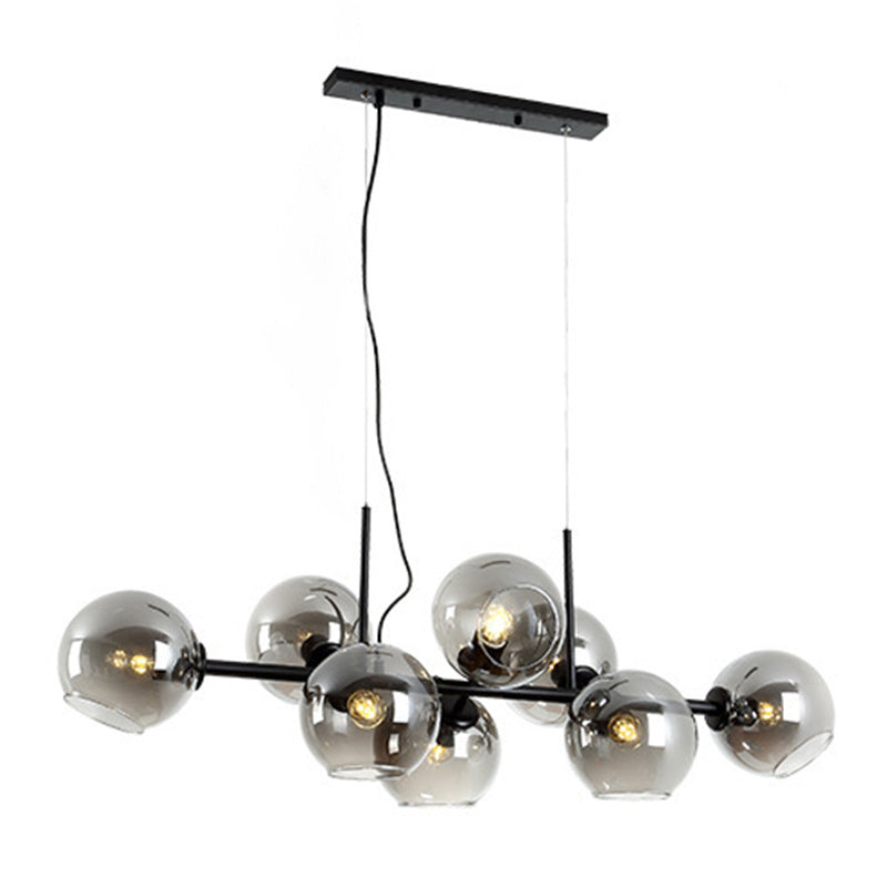 Modern Unique Shape Hanging Ceiling Lights 8 Lights Hanging Light Fixtures for Dining Room