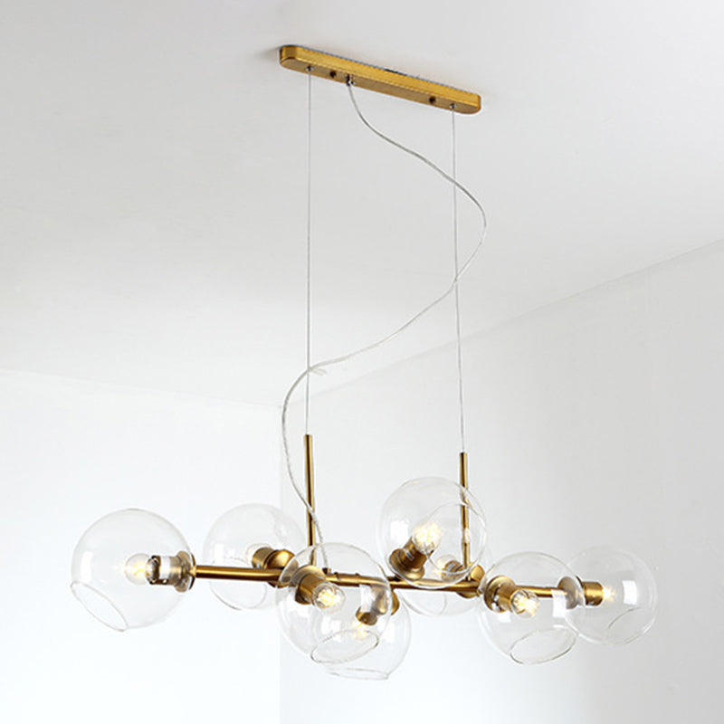 Modern Unique Shape Hanging Ceiling Lights 8 Lights Hanging Light Fixtures for Dining Room