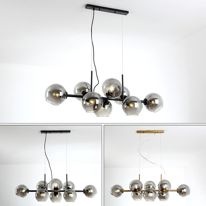 Modern Unique Shape Hanging Ceiling Lights 8 Lights Hanging Light Fixtures for Dining Room