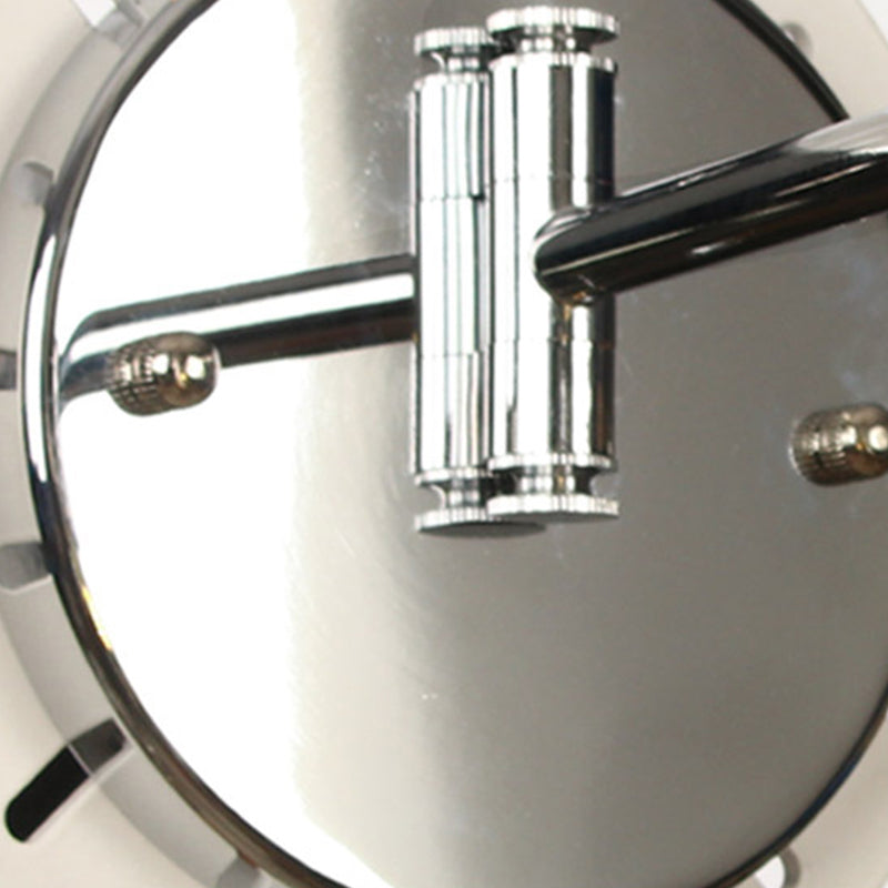 Adjustable Industrial Globe Sconce Glass 1-Light Sconce Light