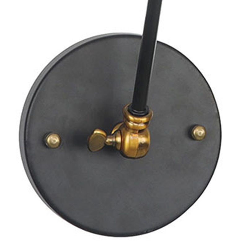 Adjustable Industrial Dome Wall Light Metal 1-Light Wall Lights
