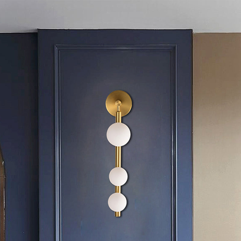 Modern Globe Wall Lamp Glass Multiple-Light Sconce for Bedroom