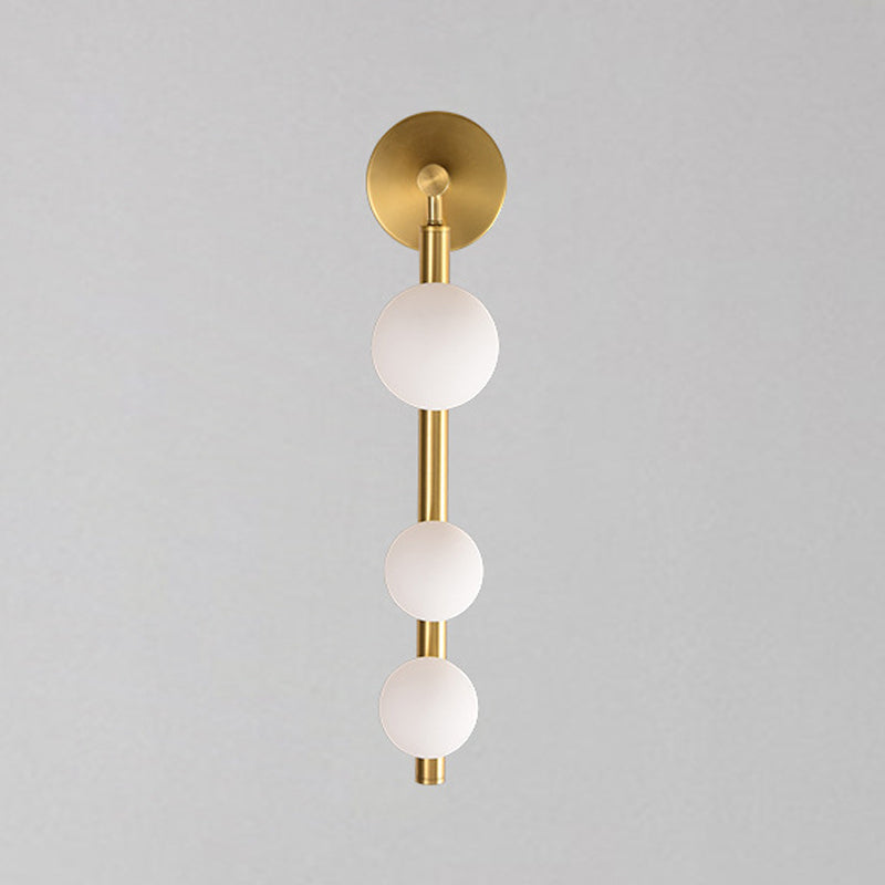 Modern Globe Wall Lamp Glass Multiple-Light Sconce for Bedroom