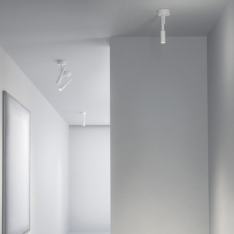 Modern Style Reading Wall Light Sconce Ceramic 1 Sconce Light in White/ Black