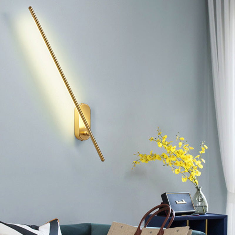 Modern Linear Wall Sconce Light Metal 1-Light Wall Sconce Lighting