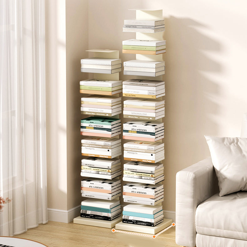 Closed Back Book Shelf Stackable Steel Bookcase Shelves Included