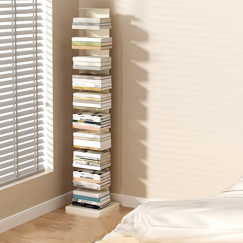 Closed Back Book Shelf Stackable Steel Bookcase Shelves Included