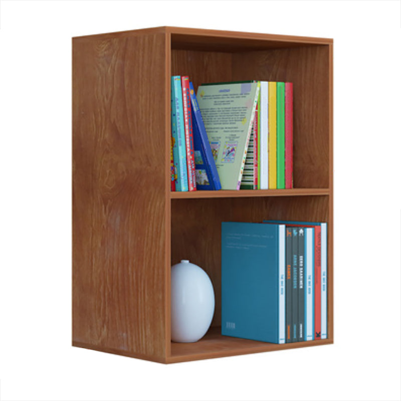 Modern Vertical Closed Back Shelf Bookcase Corner Engineered Wood Book Shelf for Home