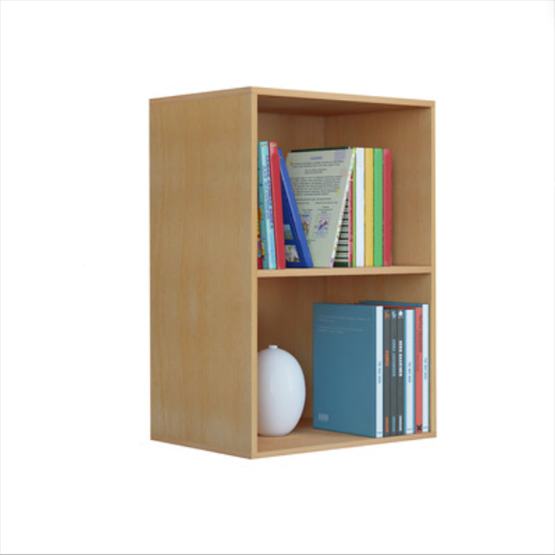 Modern Vertical Closed Back Shelf Bookcase Corner Engineered Wood Book Shelf for Home