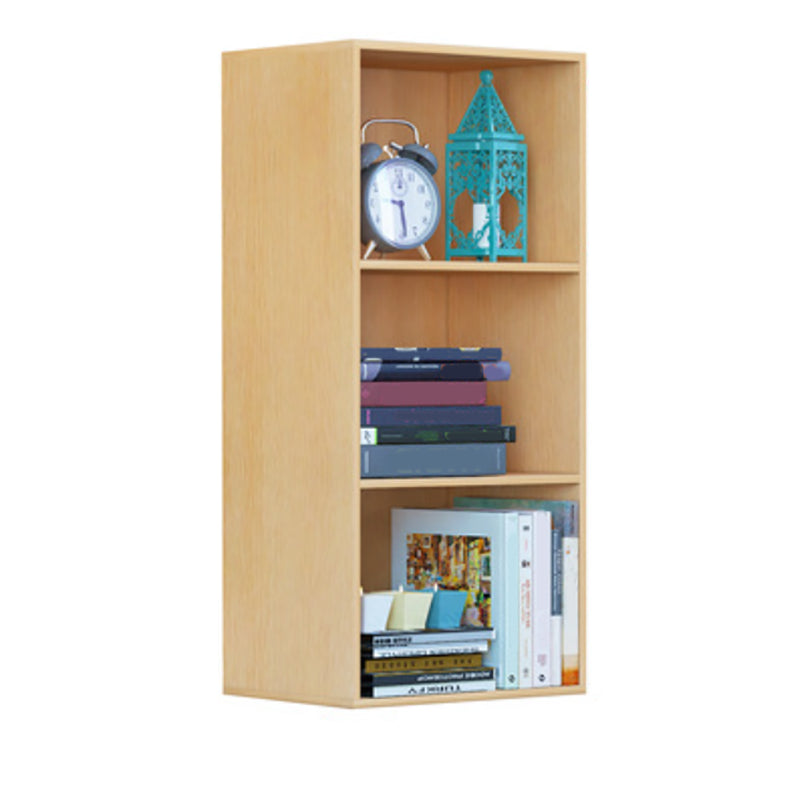 Modern Vertical Closed Back Shelf Bookcase Corner Engineered Wood Book Shelf for Home