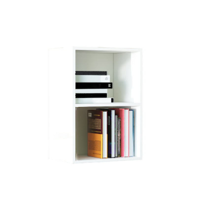 Modern Vertical Closed Back Shelf Bookcase Corner Engineered Wood Book Shelf for Home