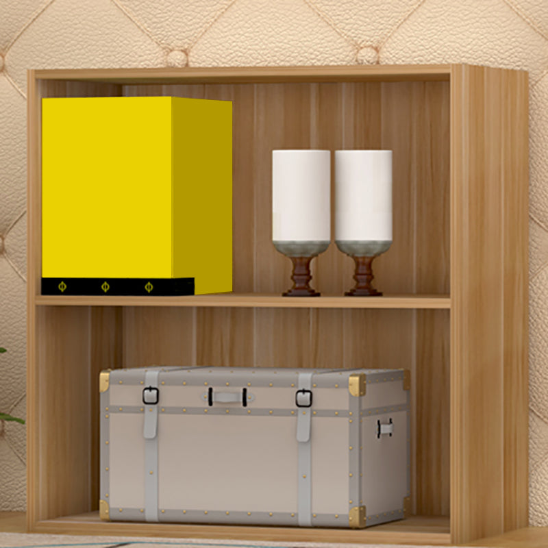 Modern Vertical Closed Back Shelf Bookcase Corner Engineered Wood Book Shelf for Home