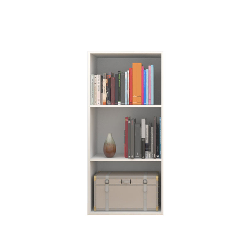 Modern Vertical Closed Back Shelf Bookcase Corner Engineered Wood Book Shelf for Home