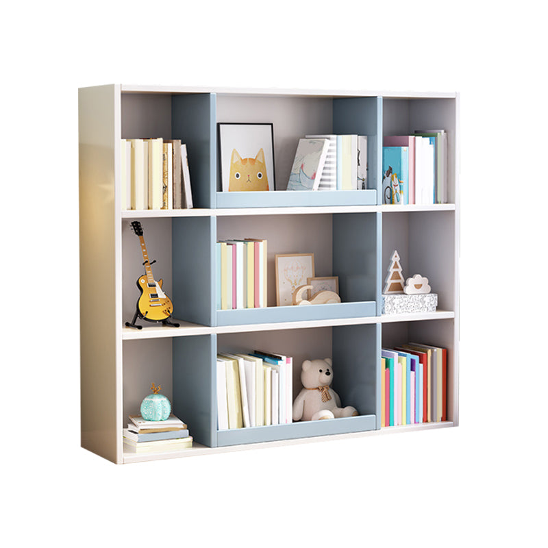 Modern Standard Bookshelf 3 Shelf Wood Closed Back Bookcase 47" H X 12" W