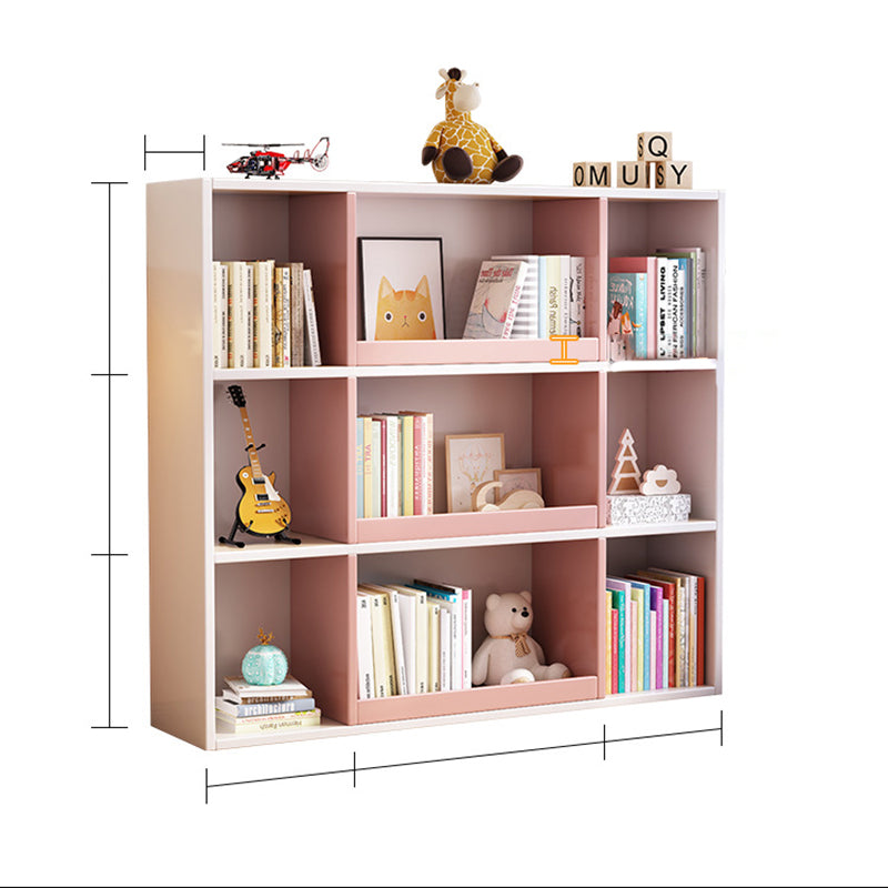 Modern Standard Bookshelf 3 Shelf Wood Closed Back Bookcase 47" H X 12" W