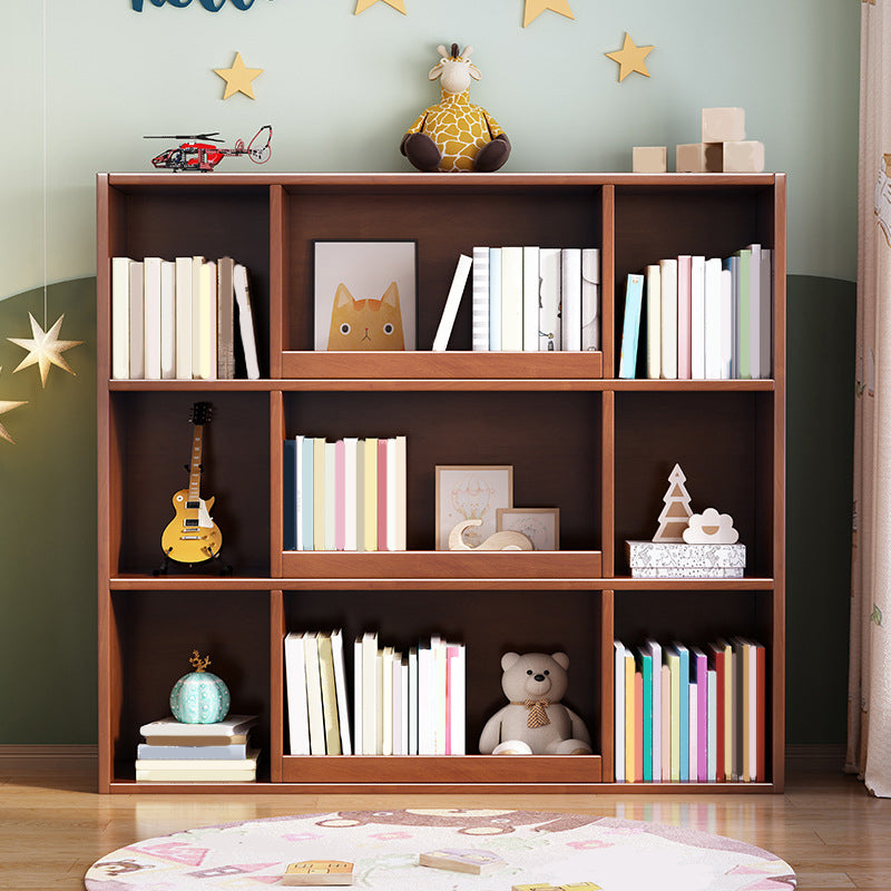 Standard Wood Bookshelf Modern 3-Tier Bookshelf 47.3" H X 11.8" W for Home Office