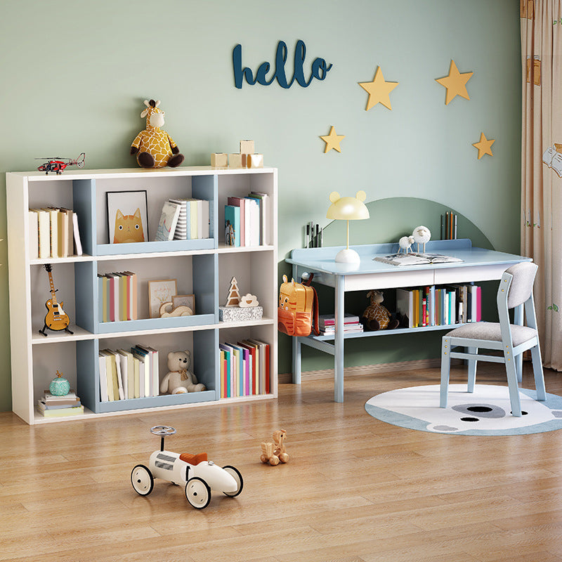 Standard Wood Bookshelf Modern 3-Tier Bookshelf 47.3" H X 11.8" W for Home Office