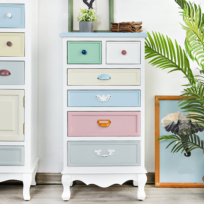 Nautical Engineered Wood Storage Chest Bedroom Chest with Drawers