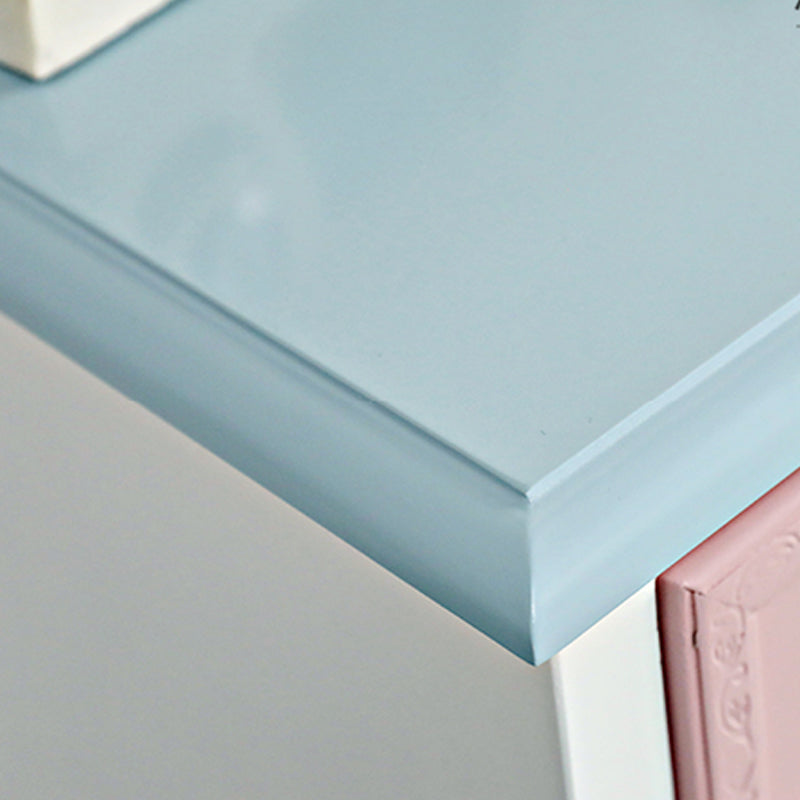 Nautical Engineered Wood Storage Chest Bedroom Chest with Drawers