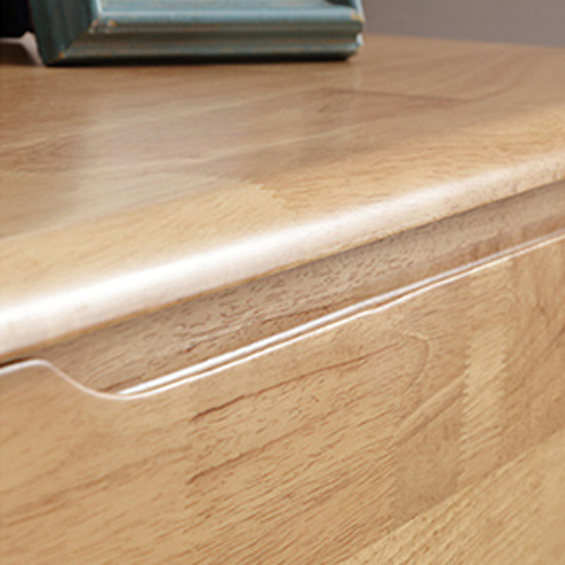 Contemporary Rubber Wood Storage Chest Home Chest with Drawers