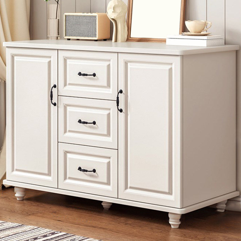 Mid-Century Modern Accent Cabinet Square Storage Cabinet with Drawer