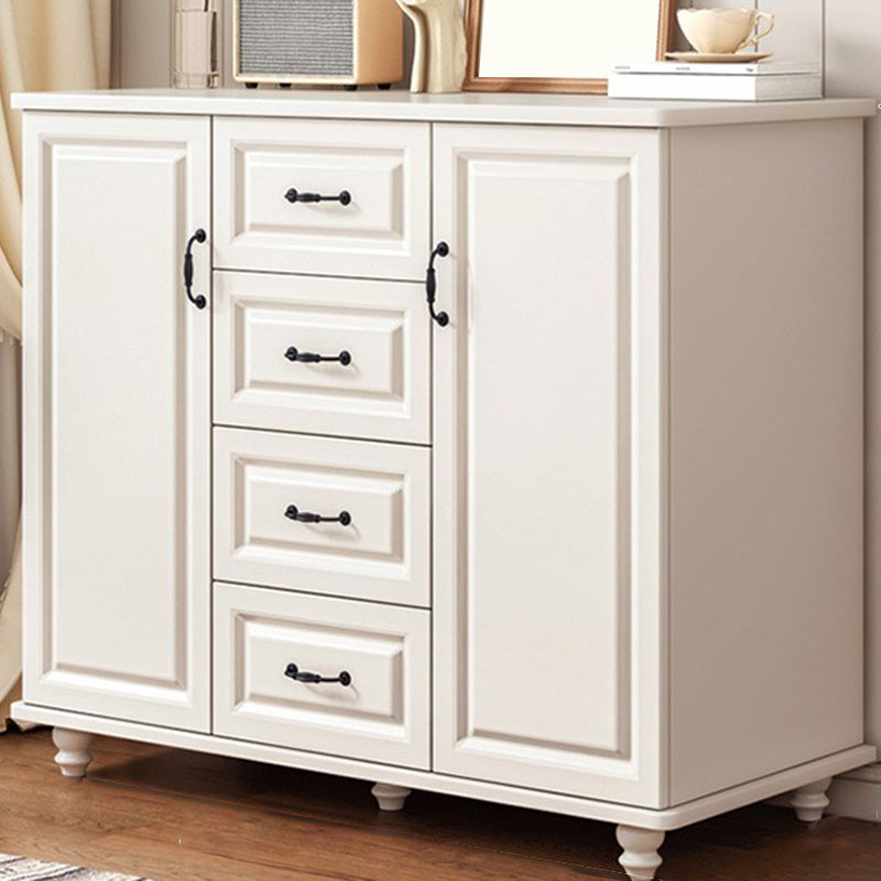 Mid-Century Modern Accent Cabinet Square Storage Cabinet with Drawer