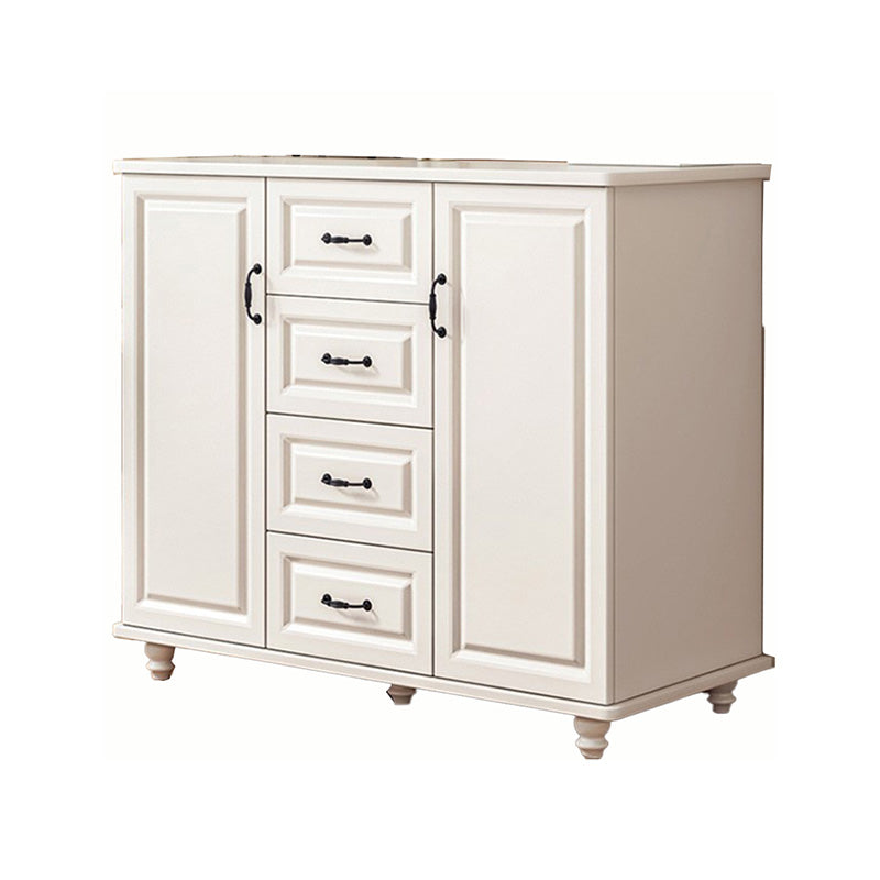 Mid-Century Modern Accent Cabinet Square Storage Cabinet with Drawer