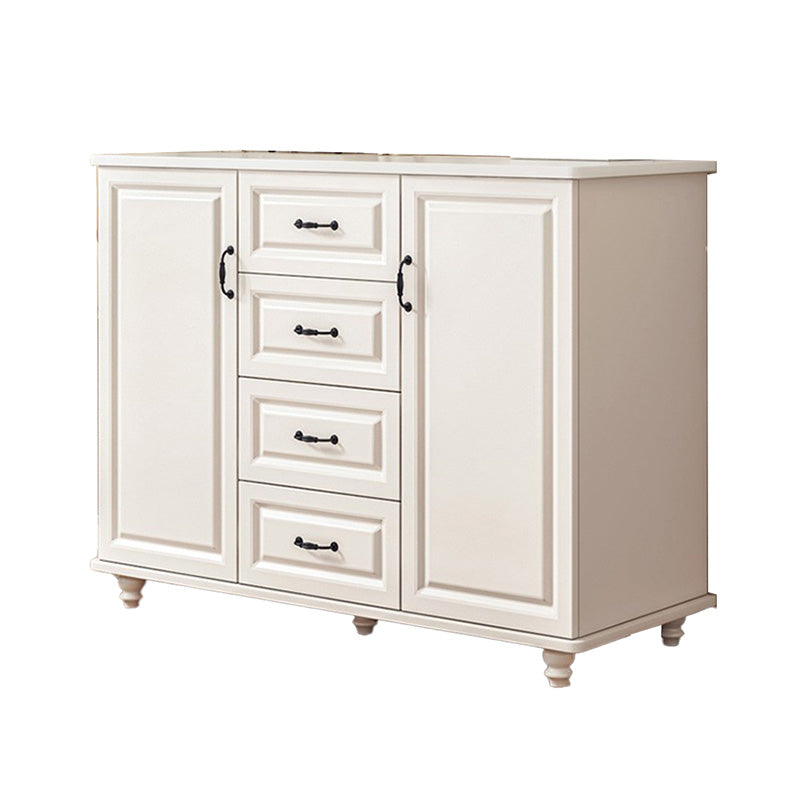 Mid-Century Modern Accent Cabinet Square Storage Cabinet with Drawer