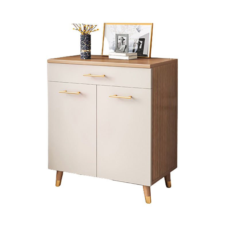 Modern Accent Cabinet with Solid Wood Straight Legs and Doors