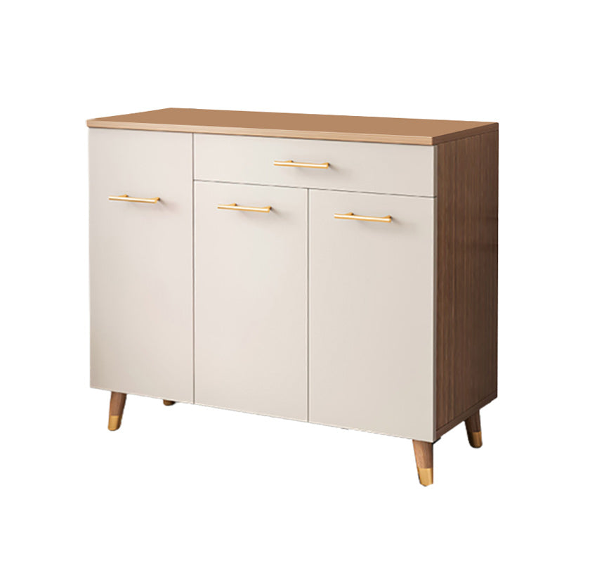 Modern Accent Cabinet with Solid Wood Straight Legs and Doors