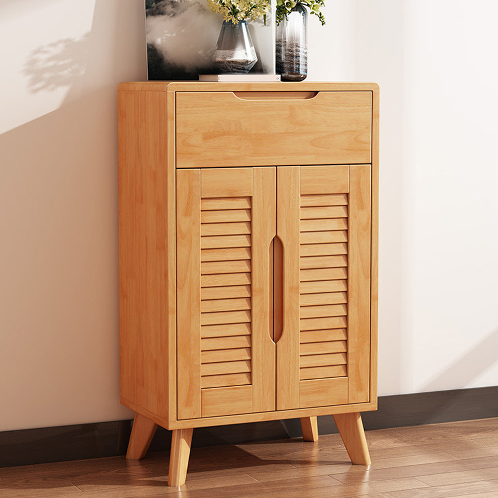 Modern & Contemporary Accent Cabinet Solid Wood Cabinet with Shelves