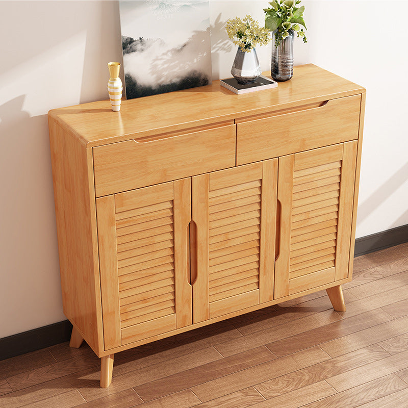 Modern & Contemporary Accent Cabinet Solid Wood Cabinet with Shelves