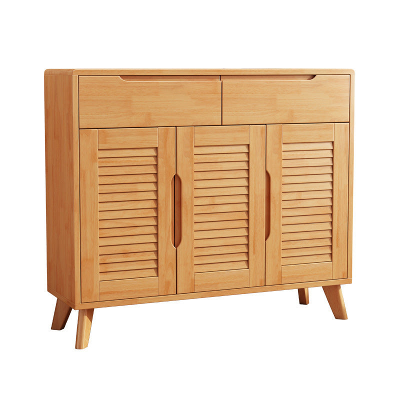 Modern & Contemporary Accent Cabinet Solid Wood Cabinet with Shelves