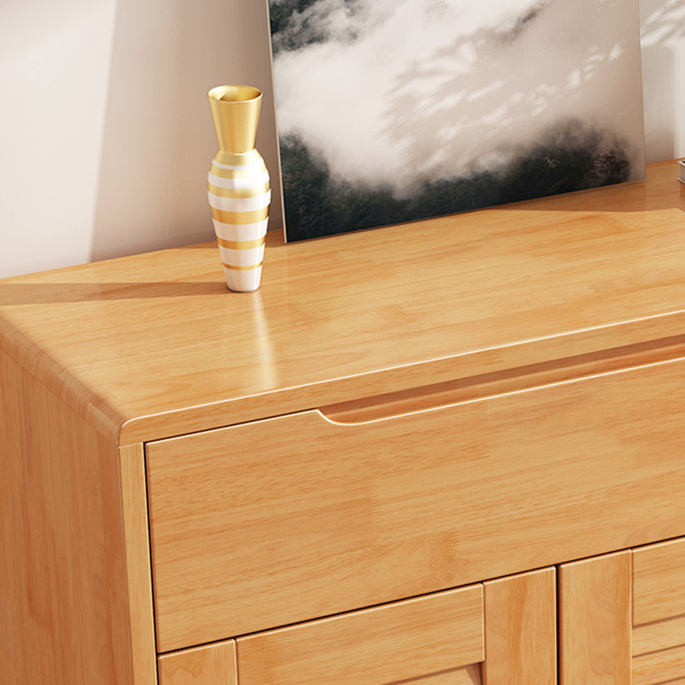 Modern & Contemporary Accent Cabinet Solid Wood Cabinet with Shelves