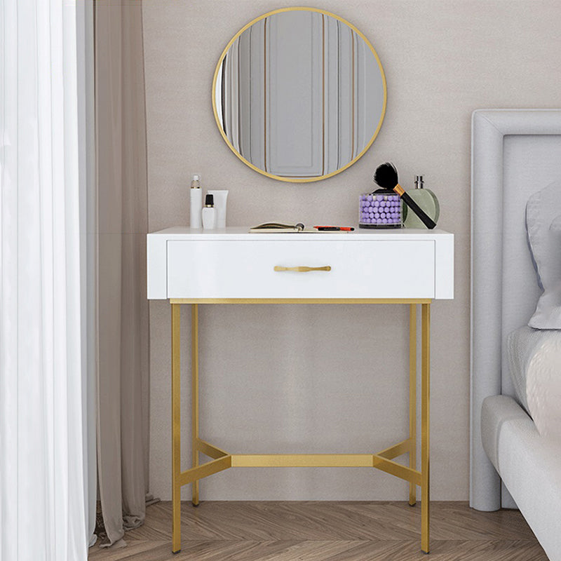 15.74" Wide Makeup Counter with Mirror Vanity Tables with Storage Drawers