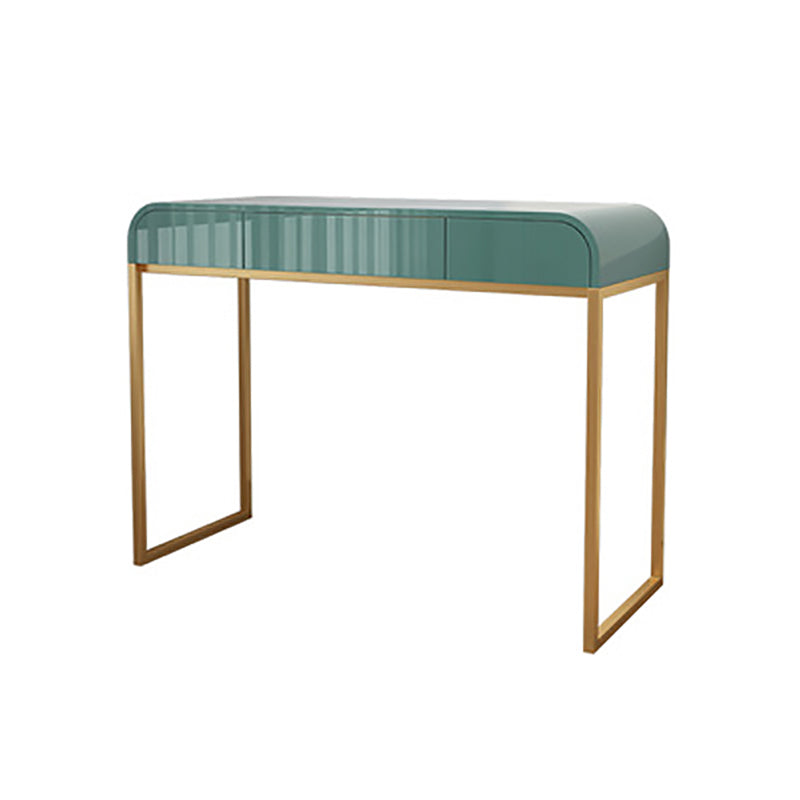 15.74" Wide Makeup Counter Lacquer Glam Vanity Tables with 3 Storage Drawers