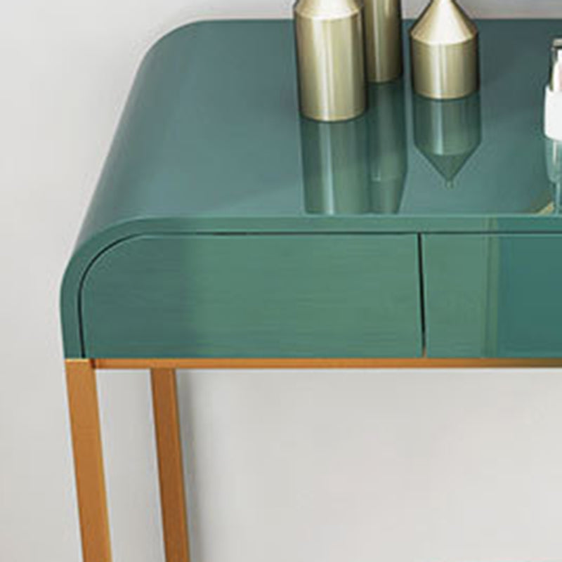 15.74" Wide Makeup Counter Lacquer Glam Vanity Tables with 3 Storage Drawers