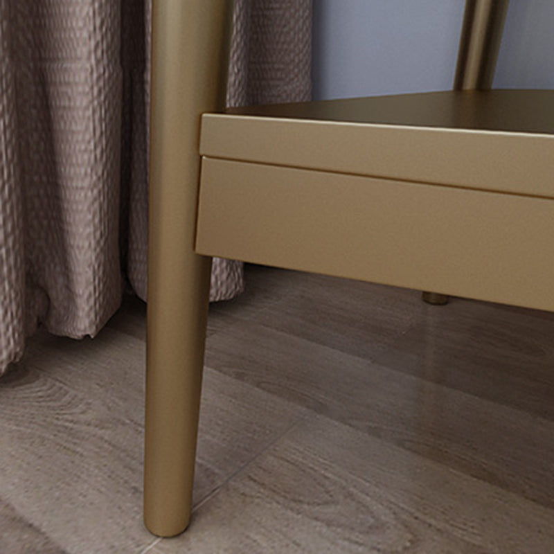 17.71" Wide Makeup Counter with Mirror Vanity Tables with 2 Storage Drawers