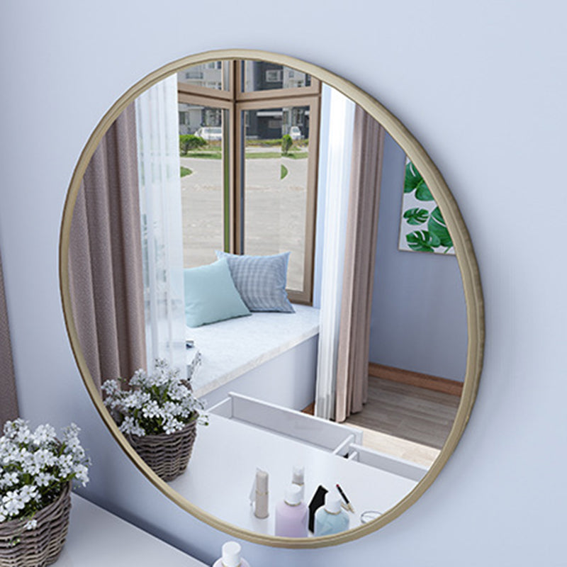 17.71" Wide Makeup Counter with Mirror Vanity Tables with 2 Storage Drawers