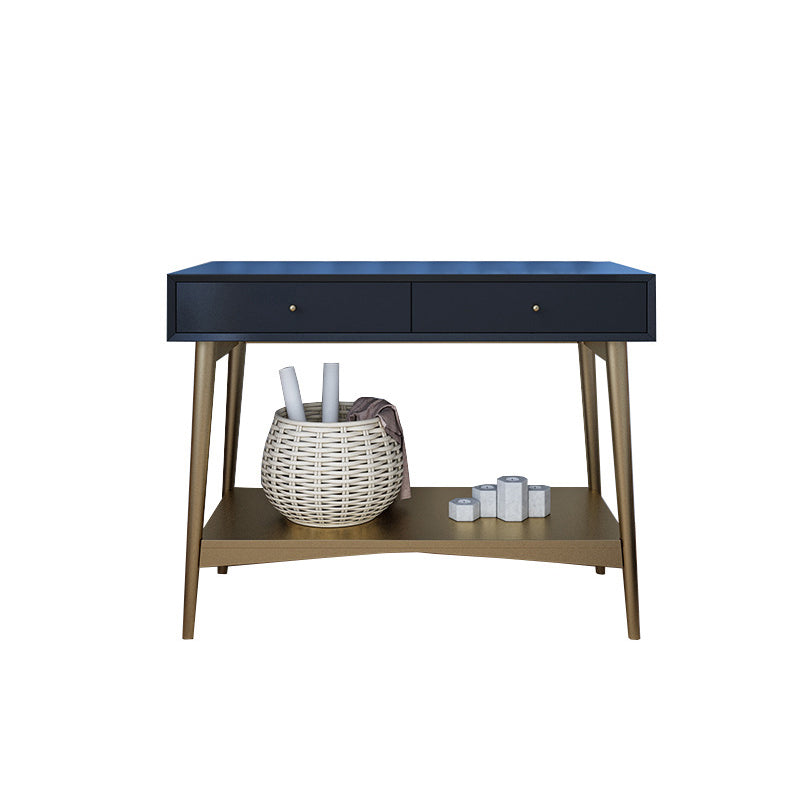 17.71" Wide Makeup Counter with Mirror Vanity Tables with 2 Storage Drawers