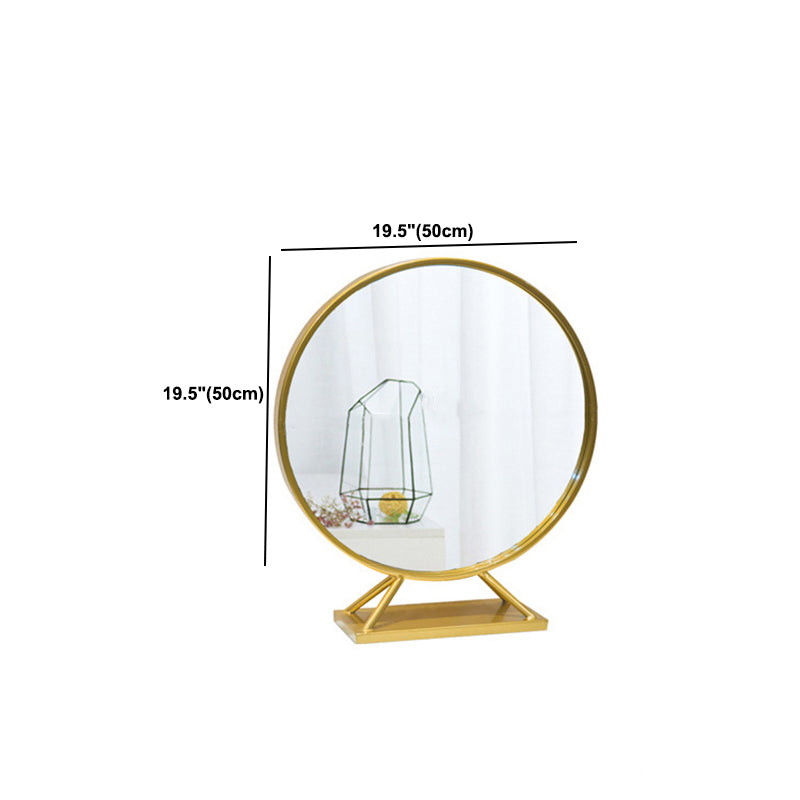 15.74" Wide White Gold Makeup Counter Glam Vanity Tables with Drawers