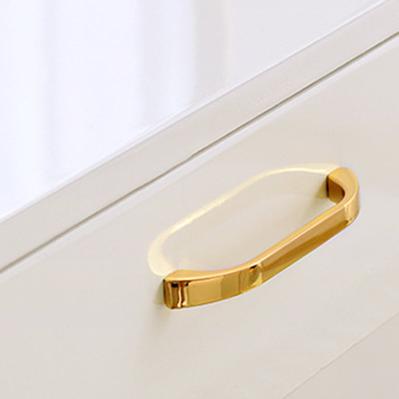 White Gold Makeup Counter with Drawer 15.74" Wide Glam Vanity Tables for Bedroom